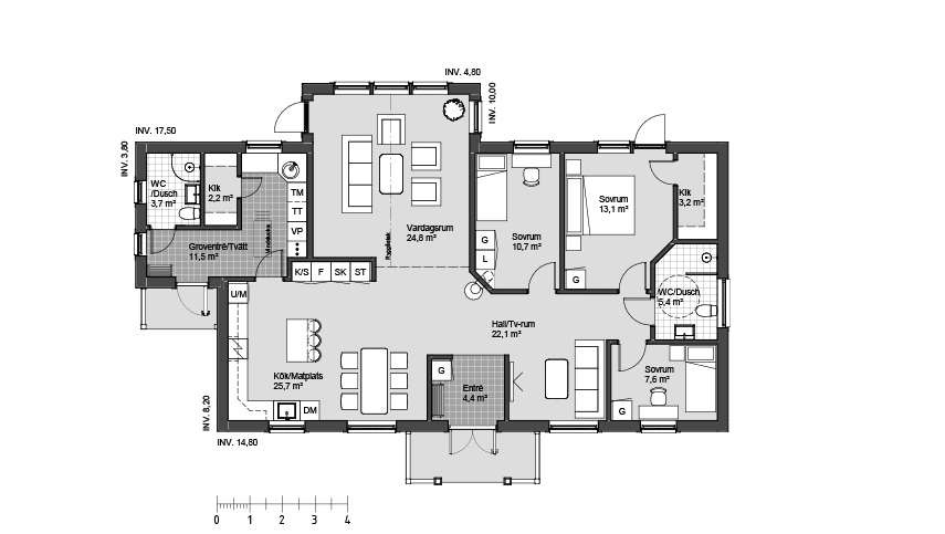 Länna 1 planritning