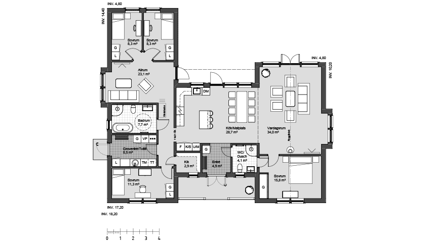 Stora Ekenäs 1 planritning