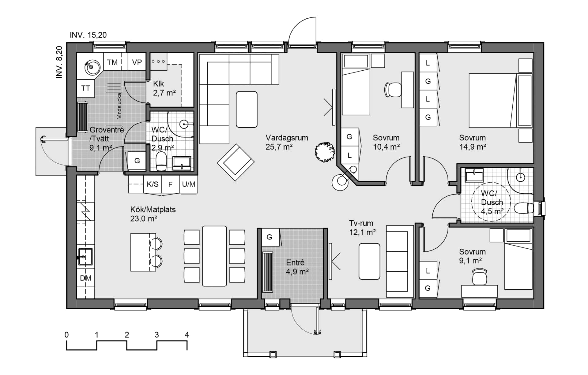 Lyckås 1 planritning