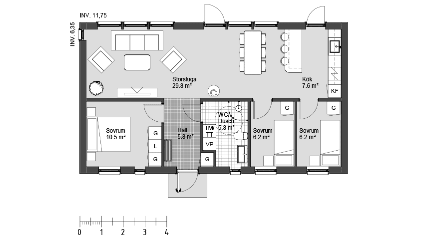 Koster 86 planritning