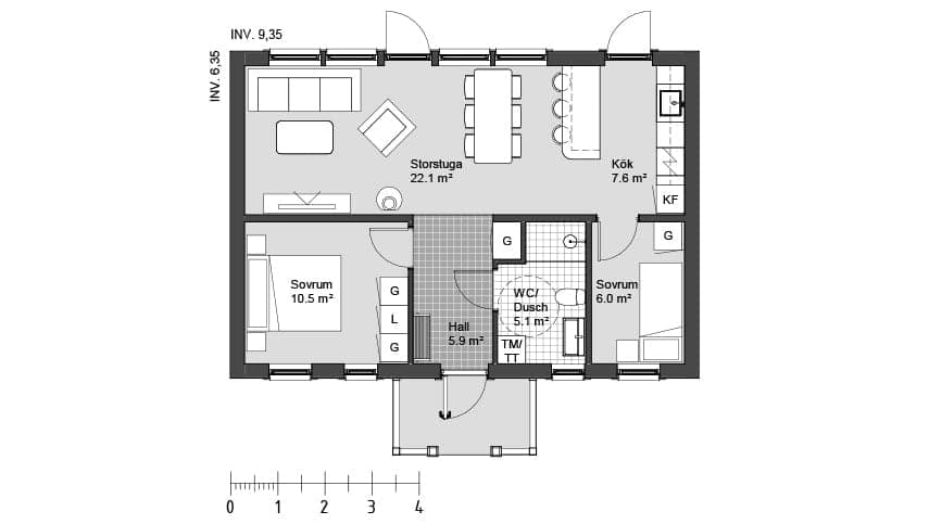Lövviken 74 planritning