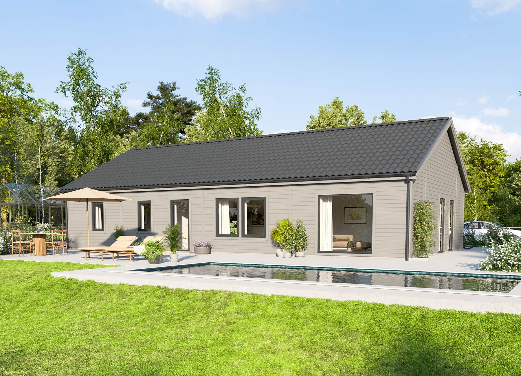 Bild på 1-planshuset Karisma 131