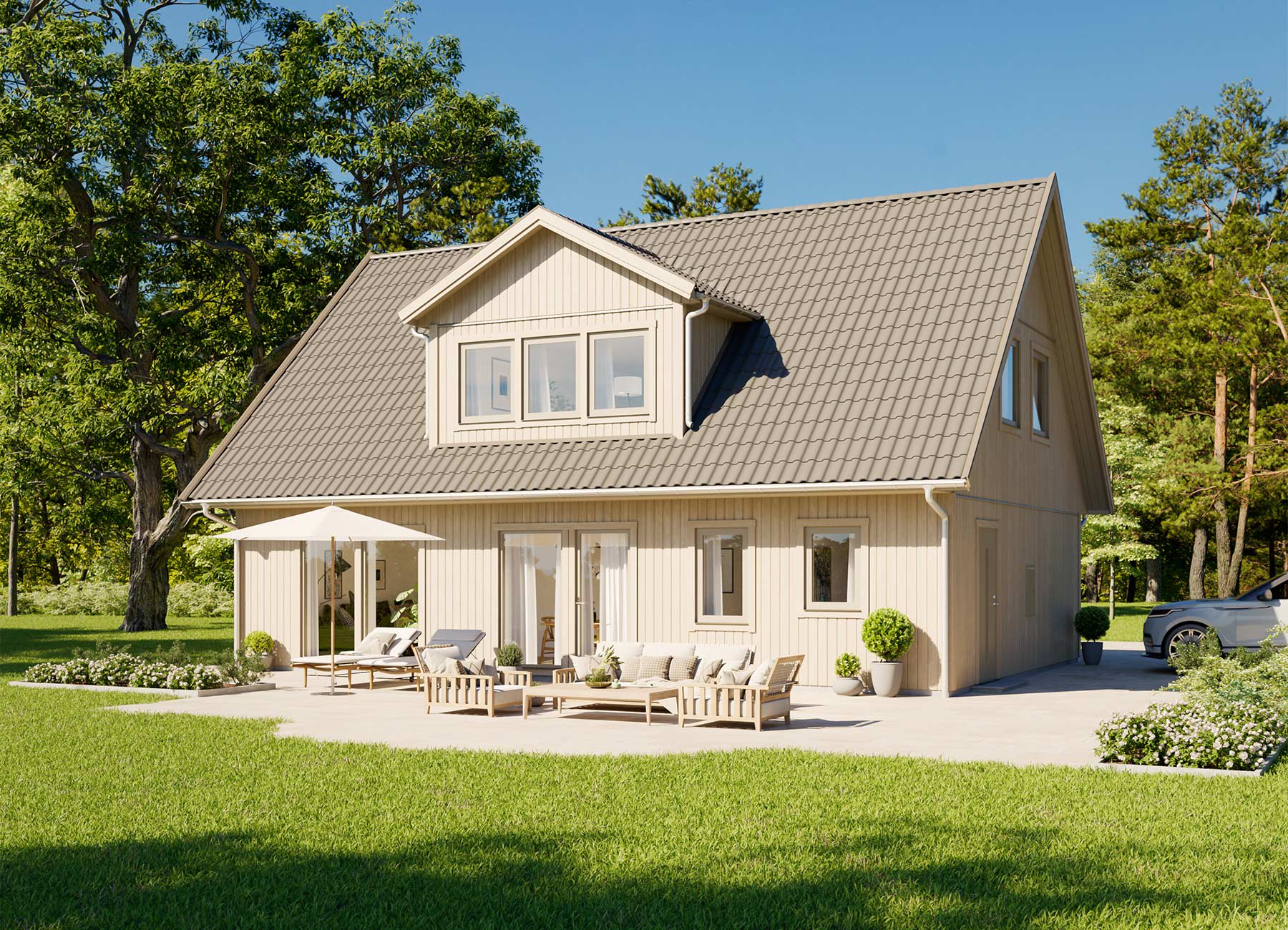 Bild på 1½-planshuset Scandinavia 148