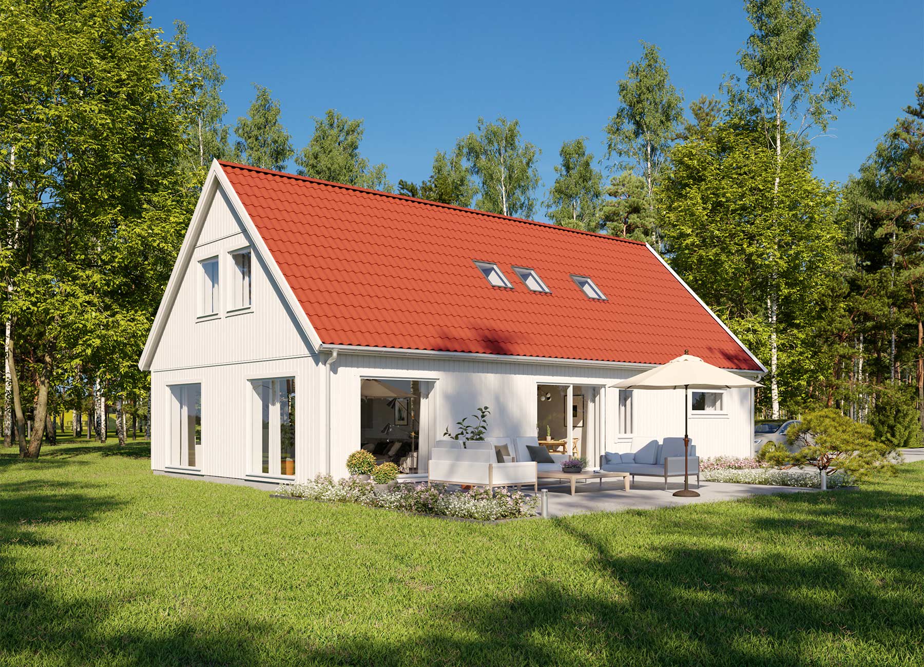 Bild på 1½-planshuset Scandinavia 164