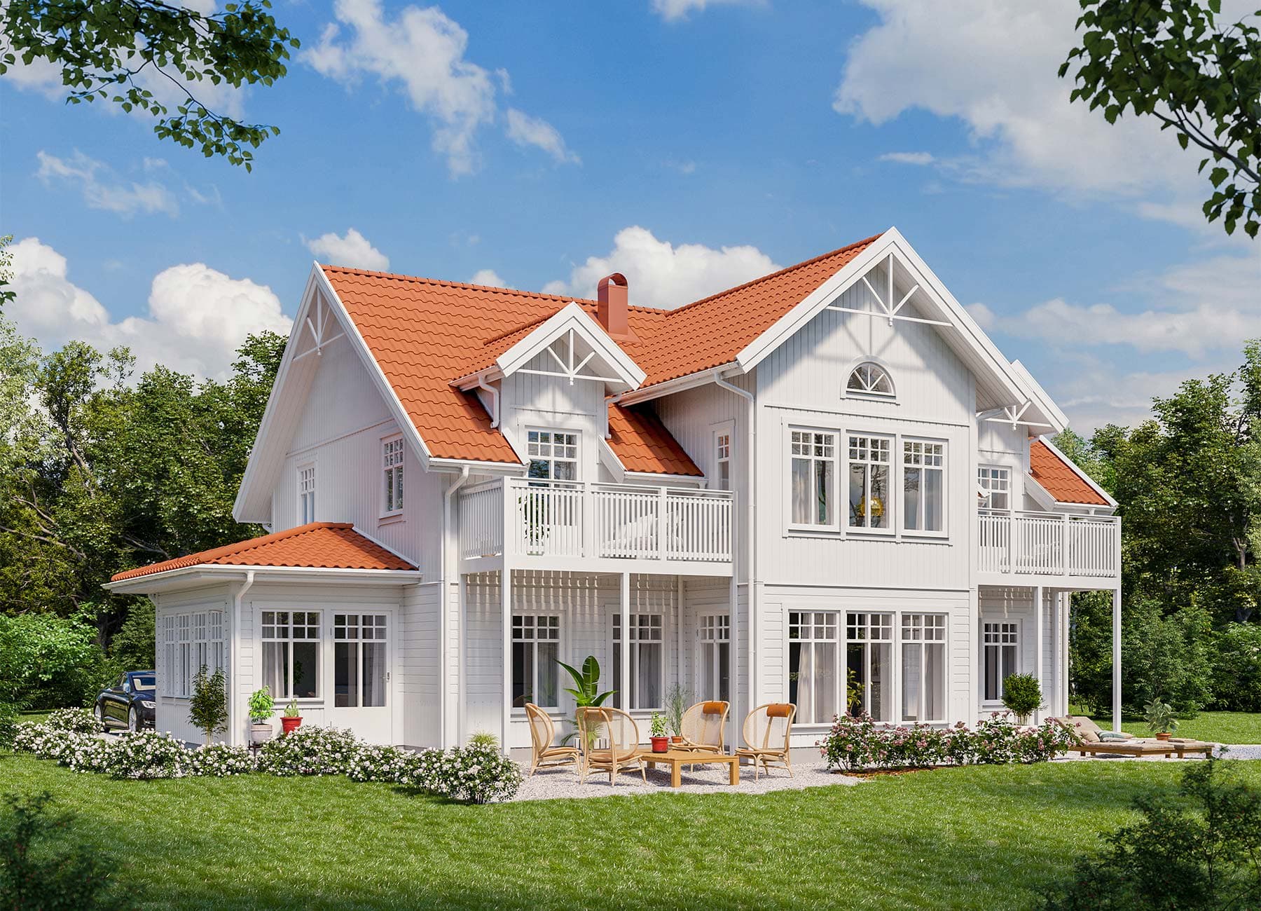 Bild på 2-planshuset Nova 212