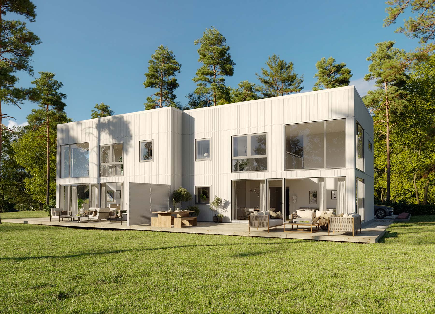 Bild på 2-planshuset Parhus Nova 275