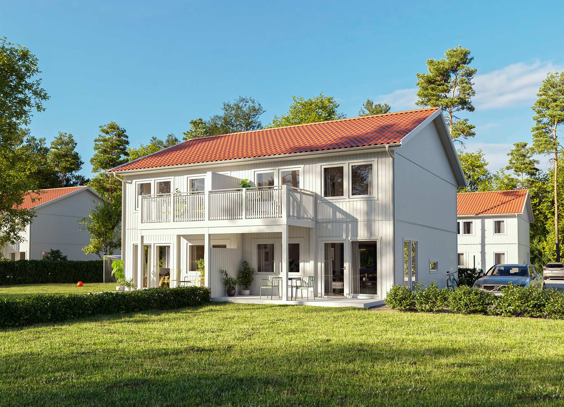 Bild på 2-planshuset Parhus Nova 239