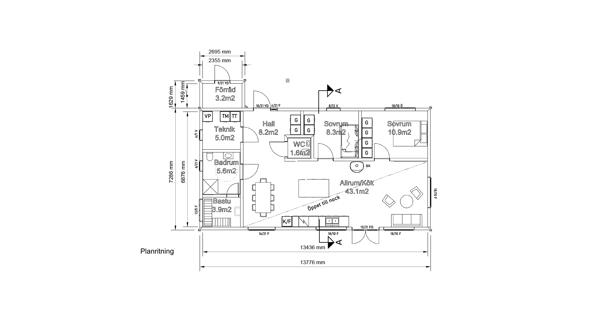 Tänndalen 90 planritning 1