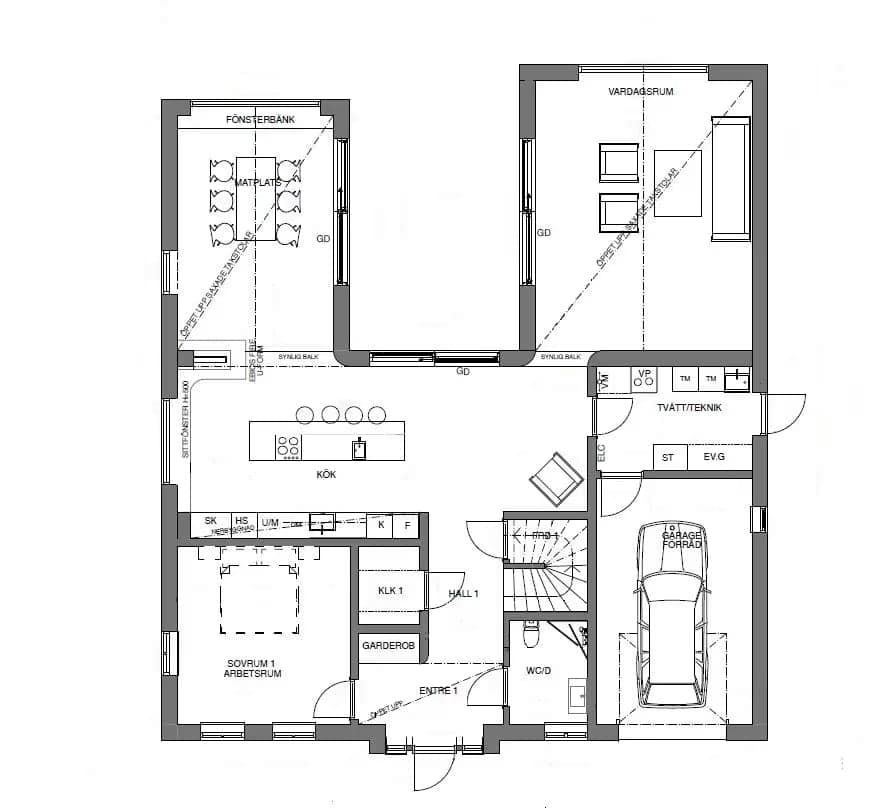 Hus 206 planritning 1