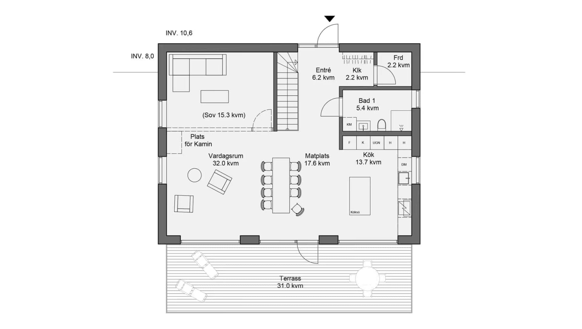 Hus 400 planritning 1