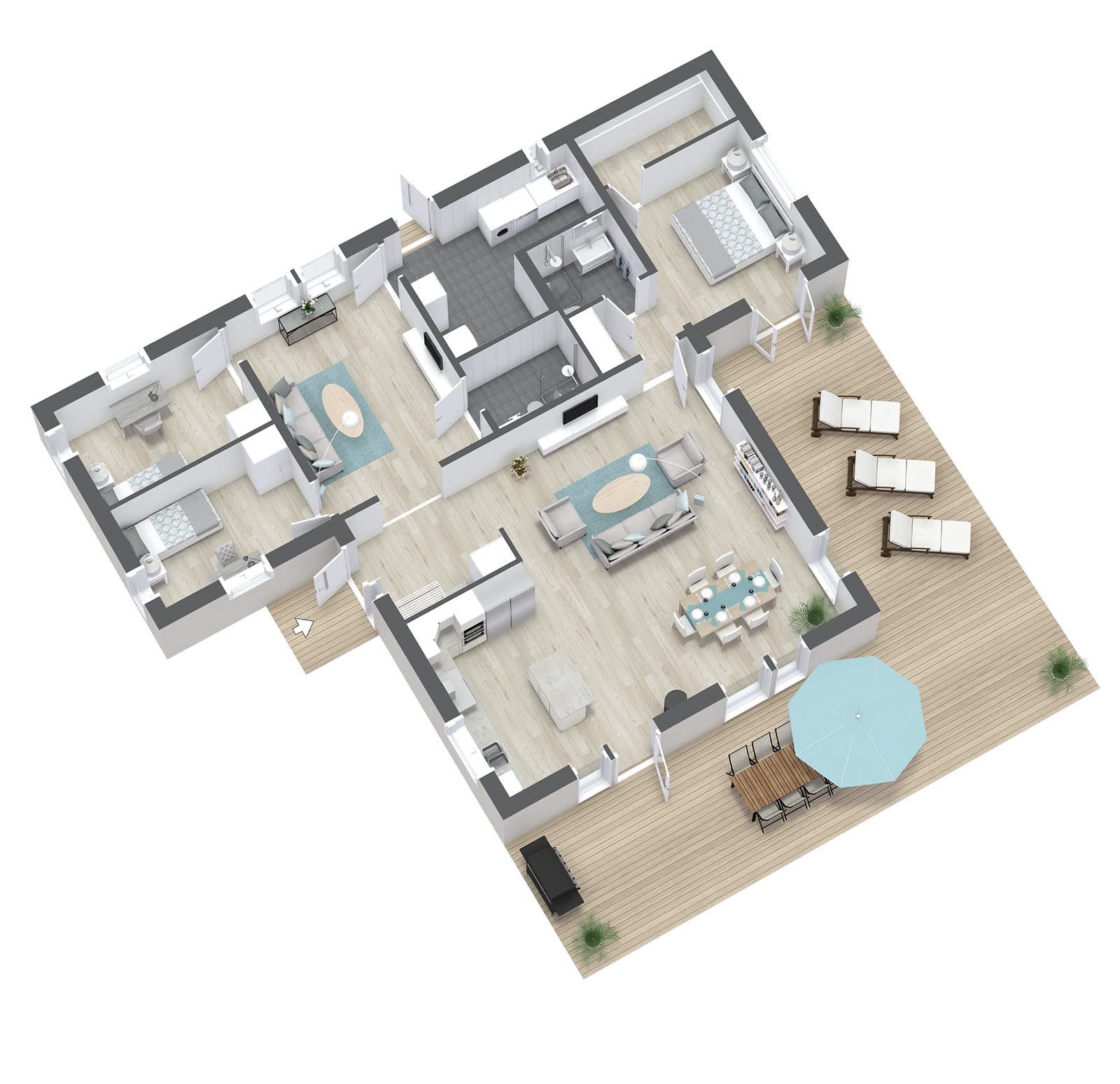 Villa Lycka 143 planritning 2