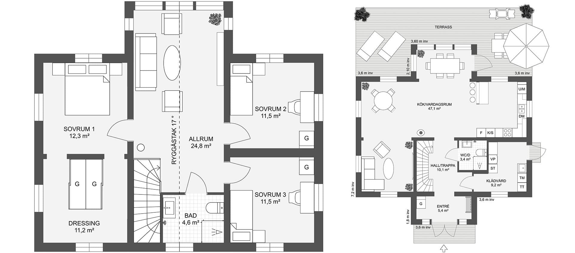 Villa Omtanke 177 planritning 1