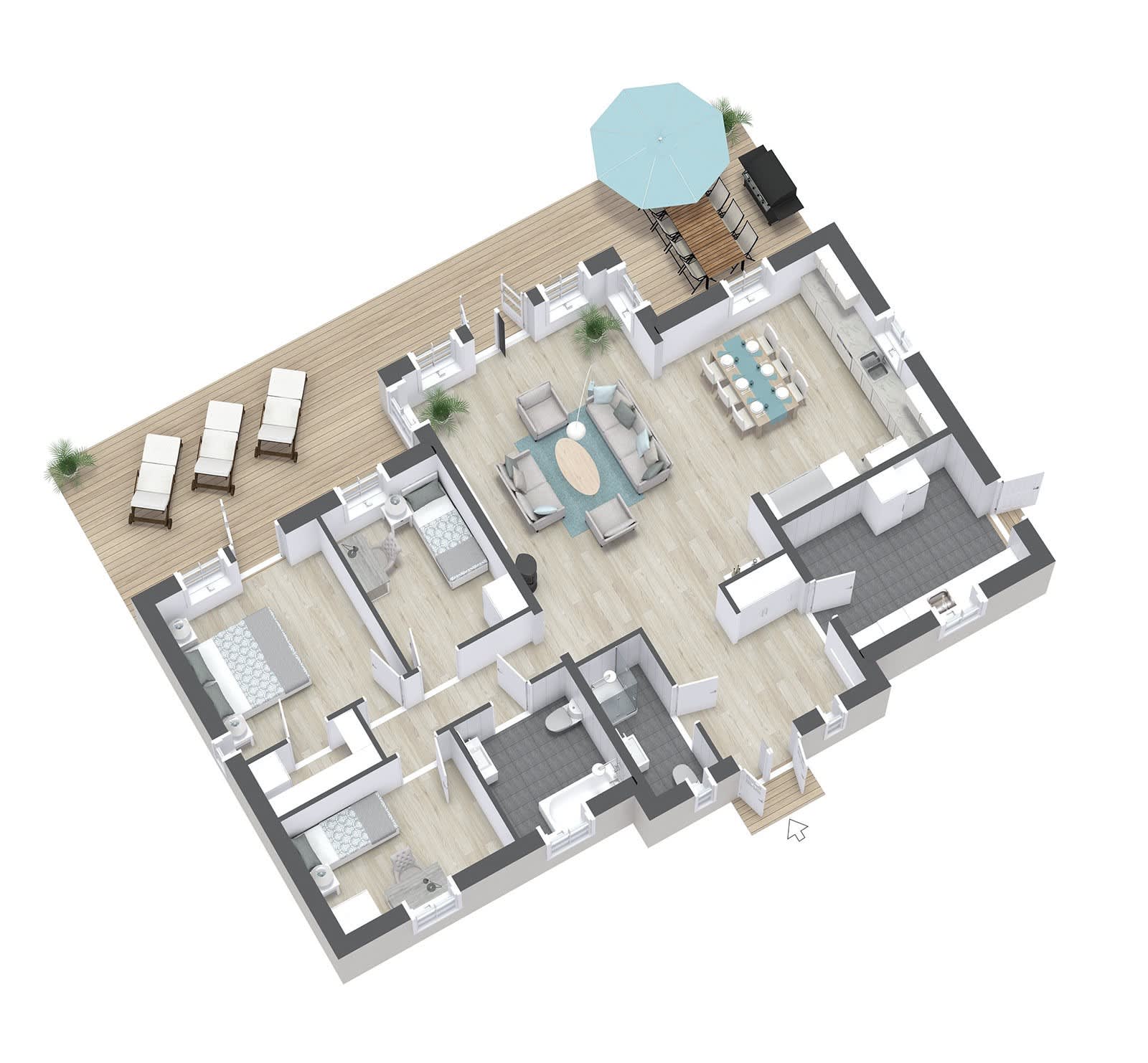 Villa Charm 133 planritning 2