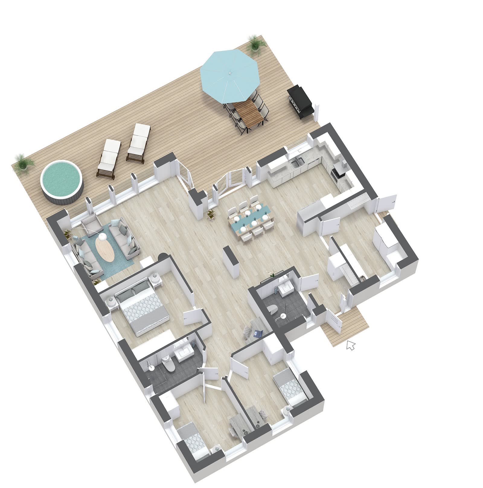 Villa Fröjd 131 planritning 1