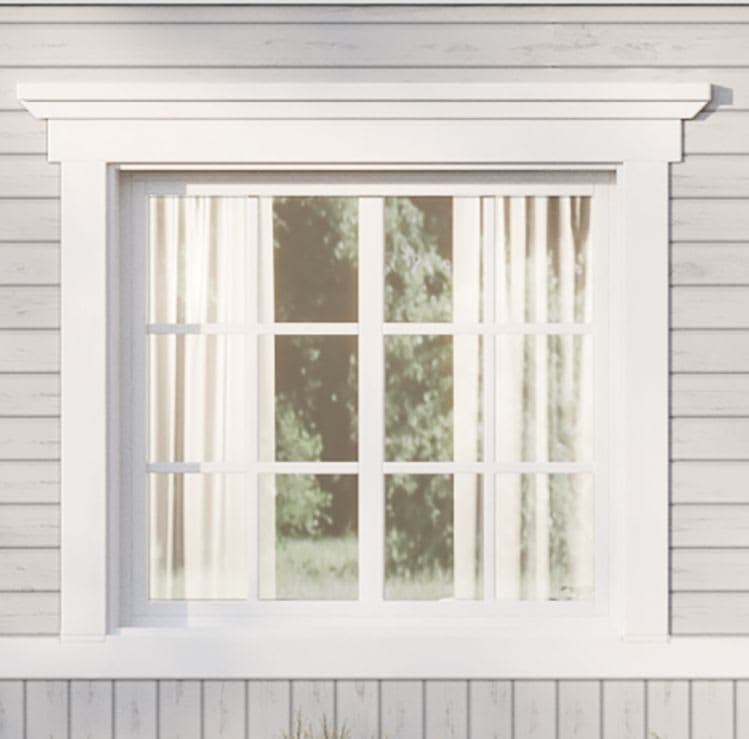 Vackert spröjsade fönster