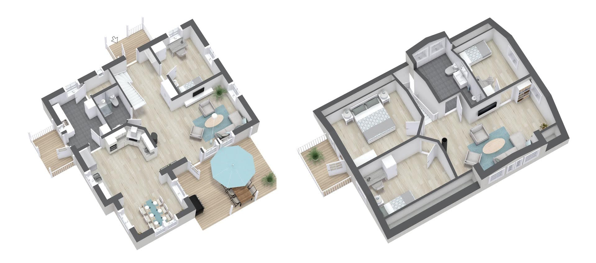 Villa Genuin 164 planritning 1