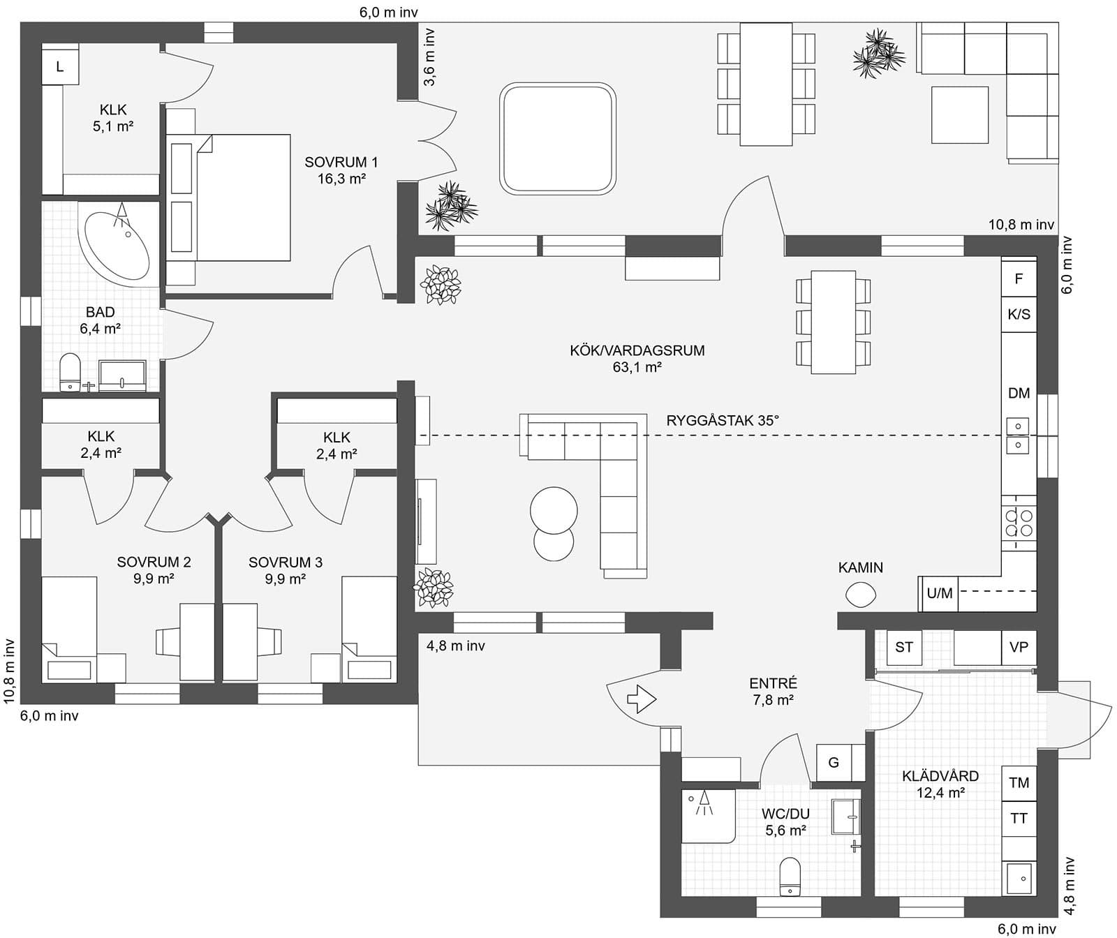 Lunden 158 planritning 1
