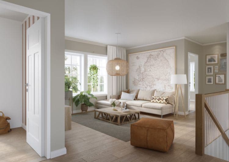 Allrummet på överplan är en bra plats för rekreation