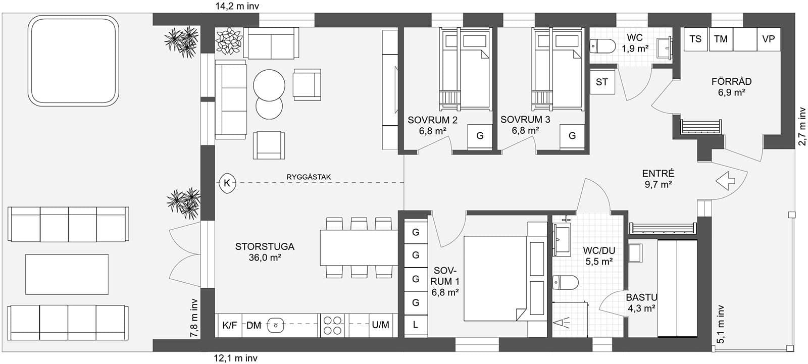 Harmoni 100 planritning 1