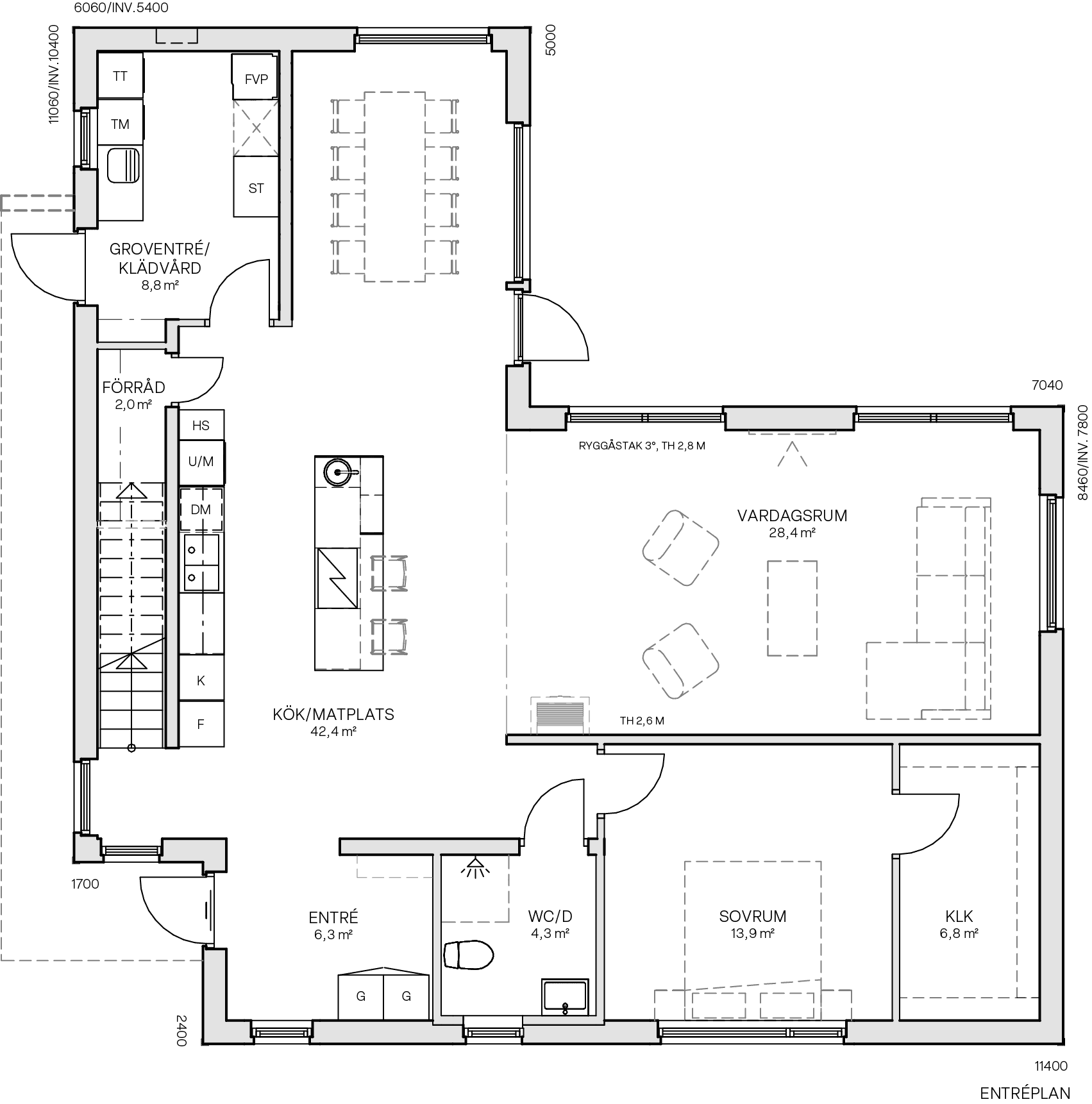 Villa Husarö planritning