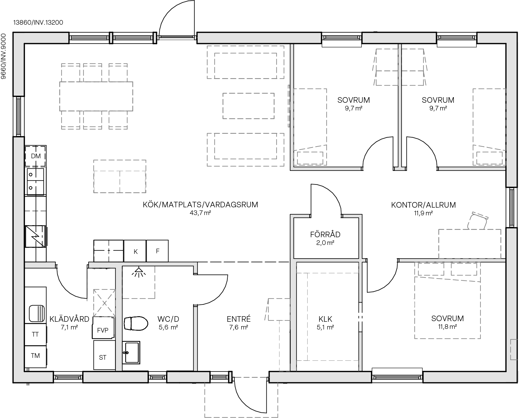 Villa Liljebacken planritning