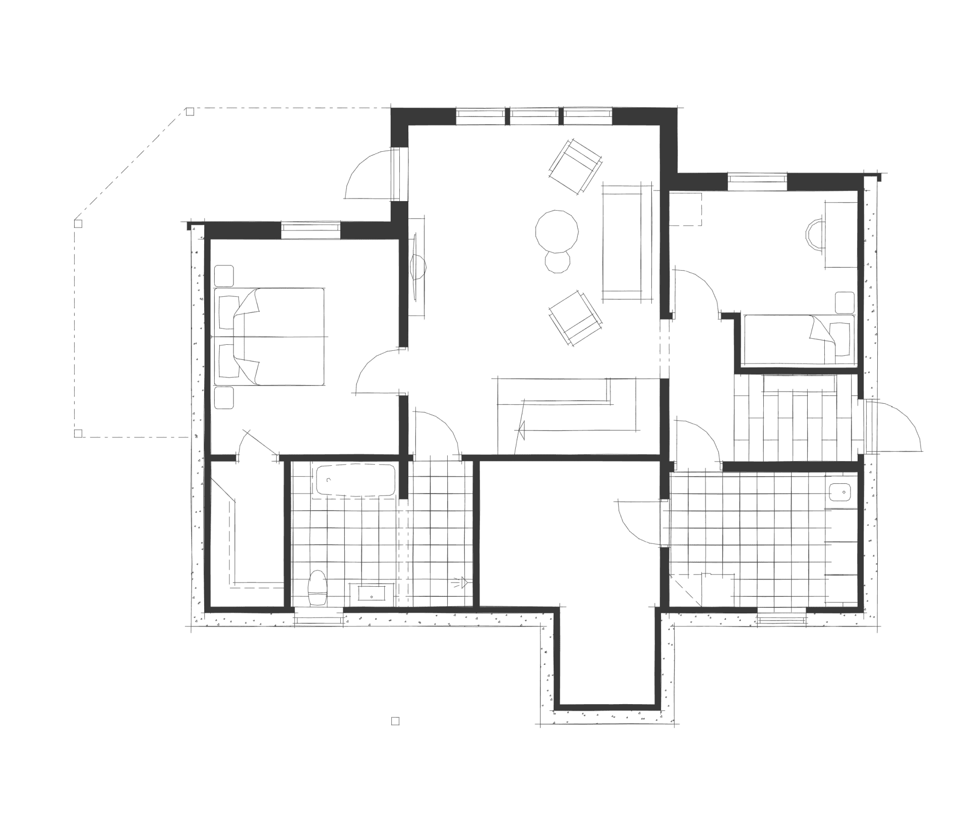 Villa Östanskog planritning 1