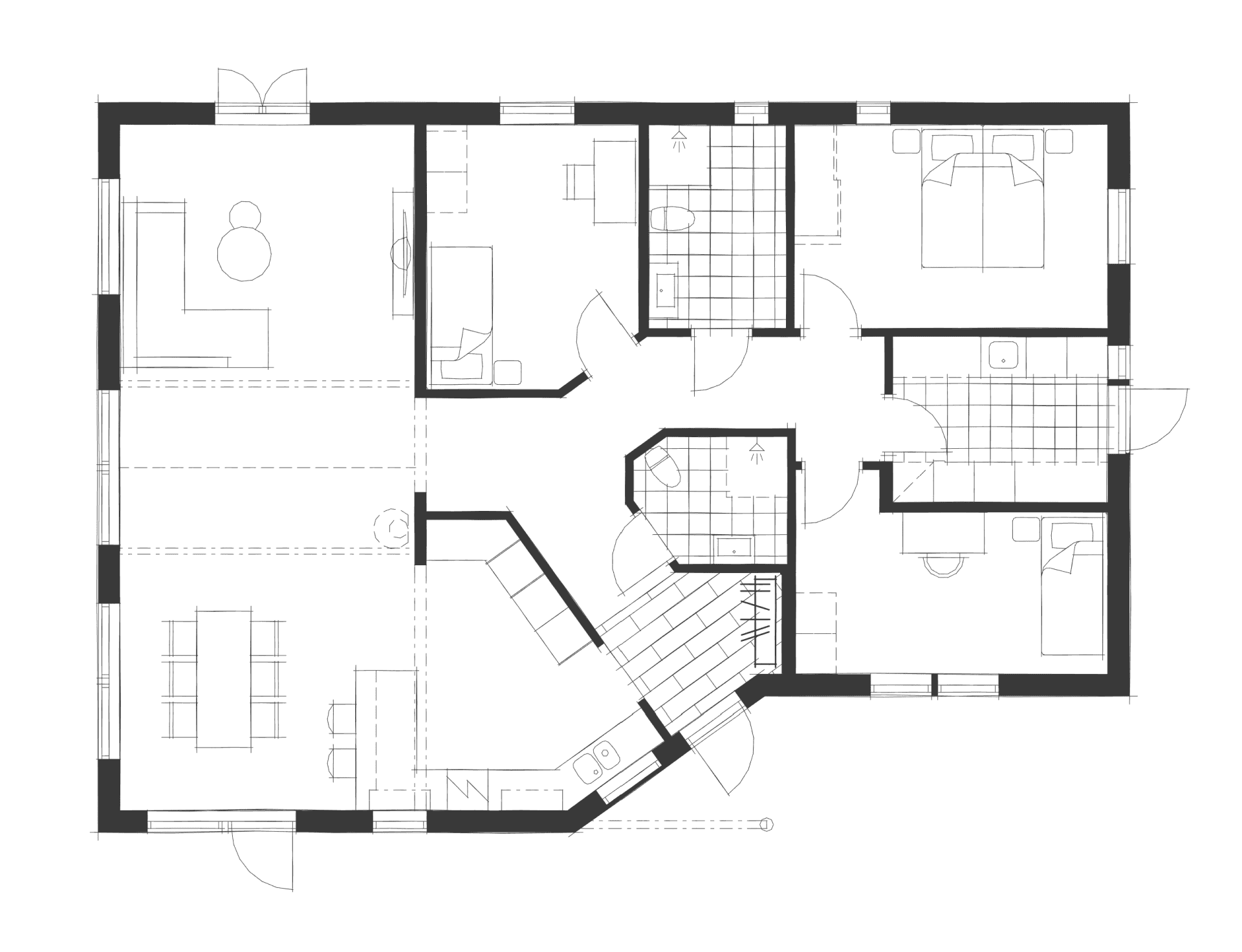 Villa Sikanäs planritning 1