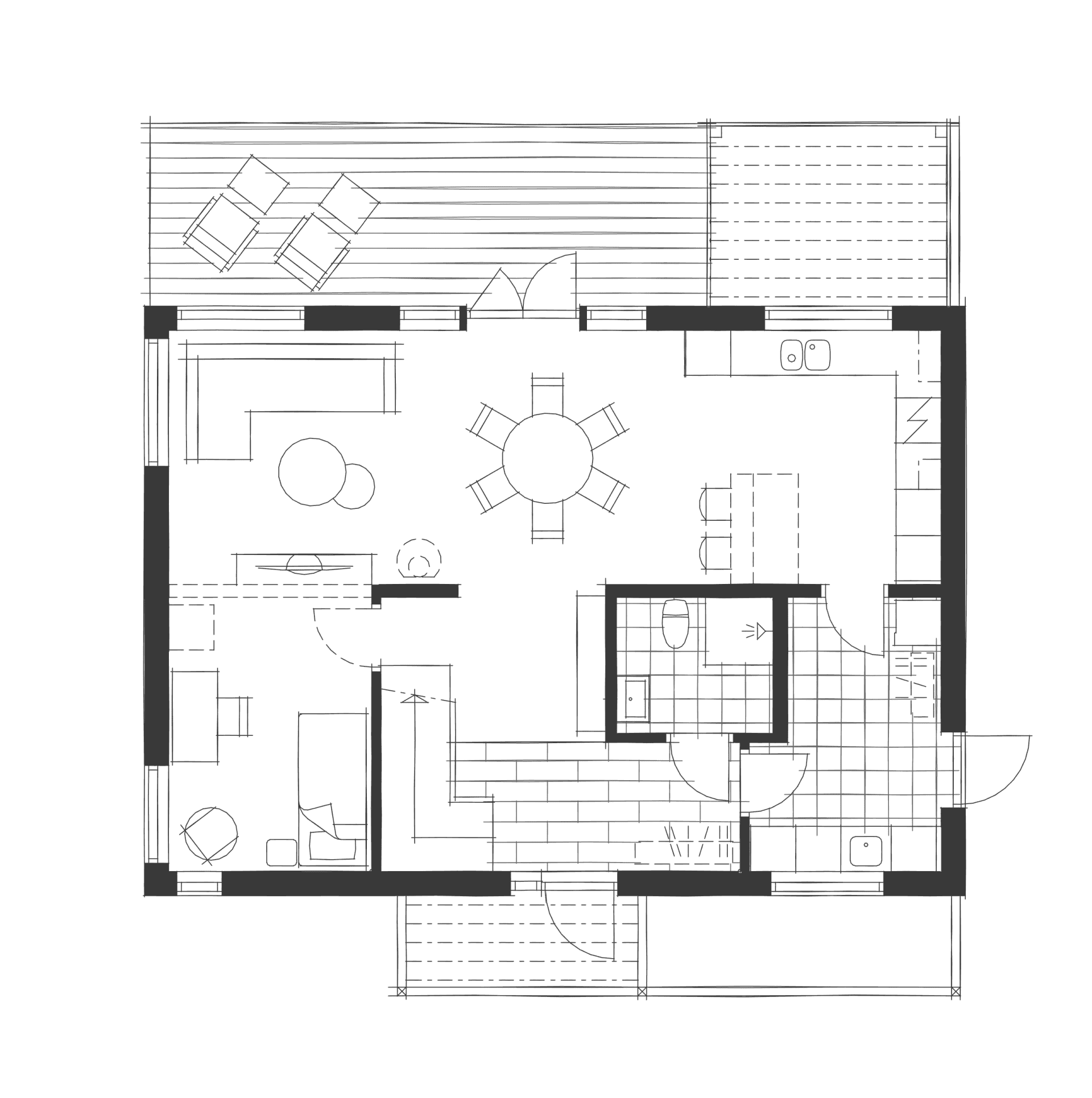 Villa Rudu planritning 1