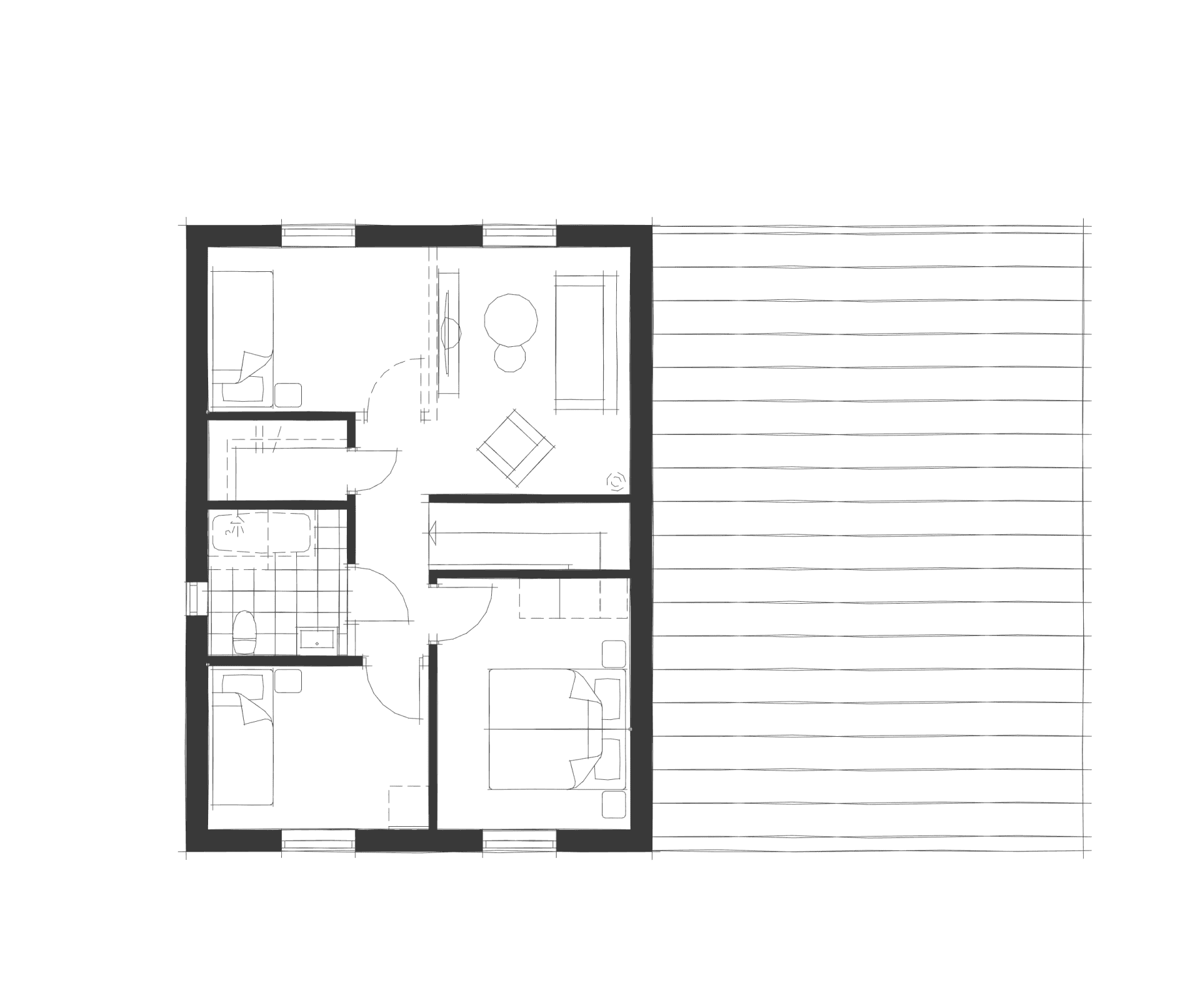 Villa Lönås planritning 1