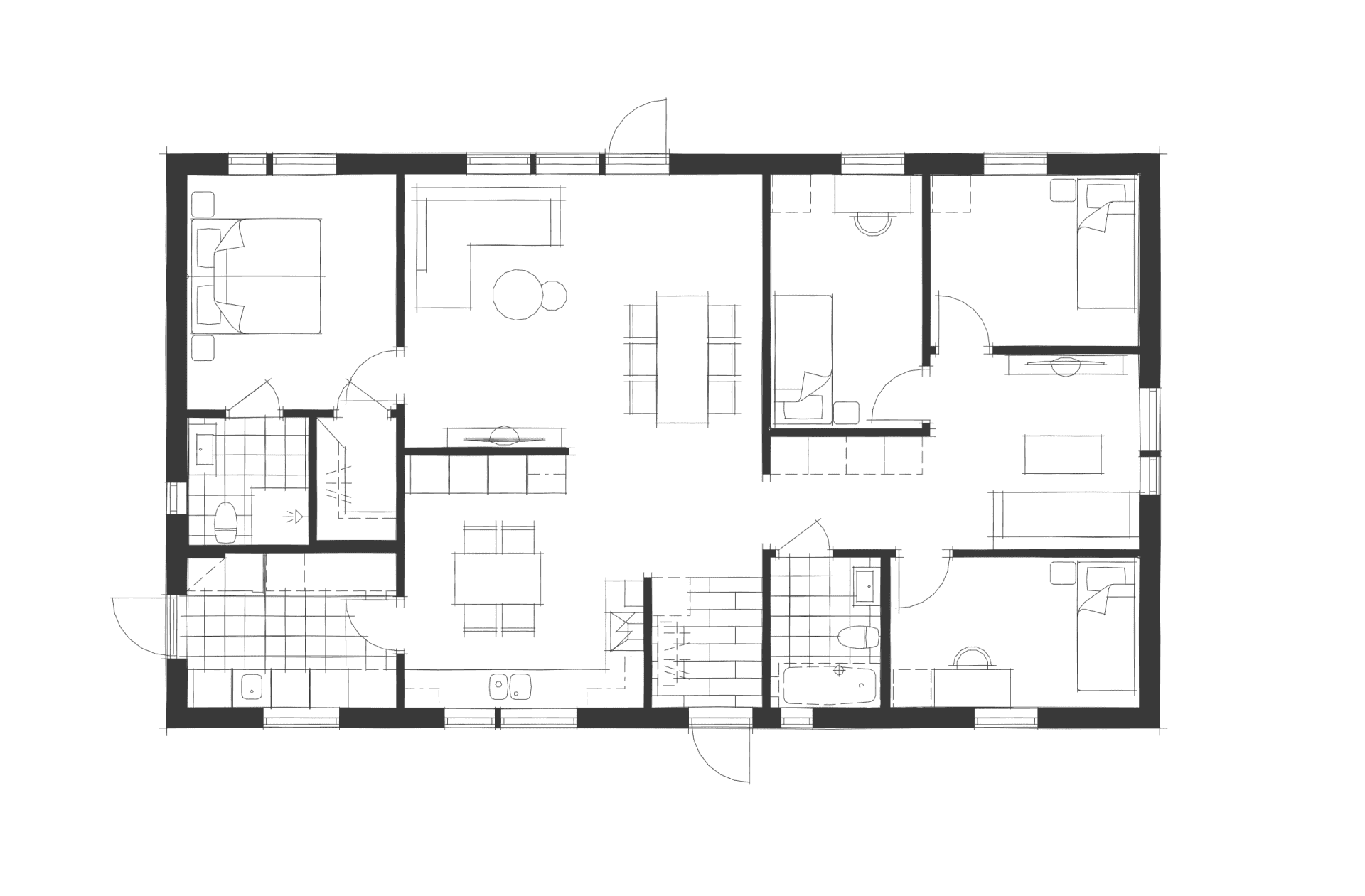 Villa Lyckås planritning 1