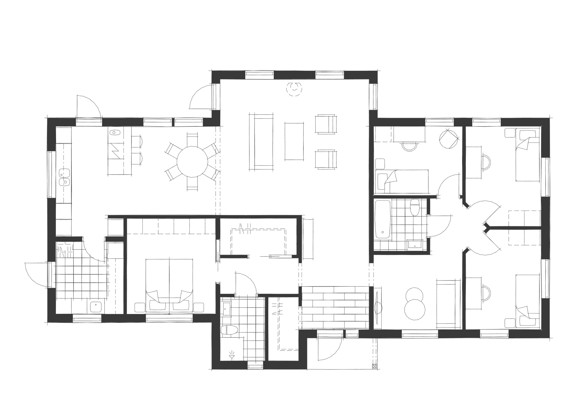 Villa Kämpinge planritning 1