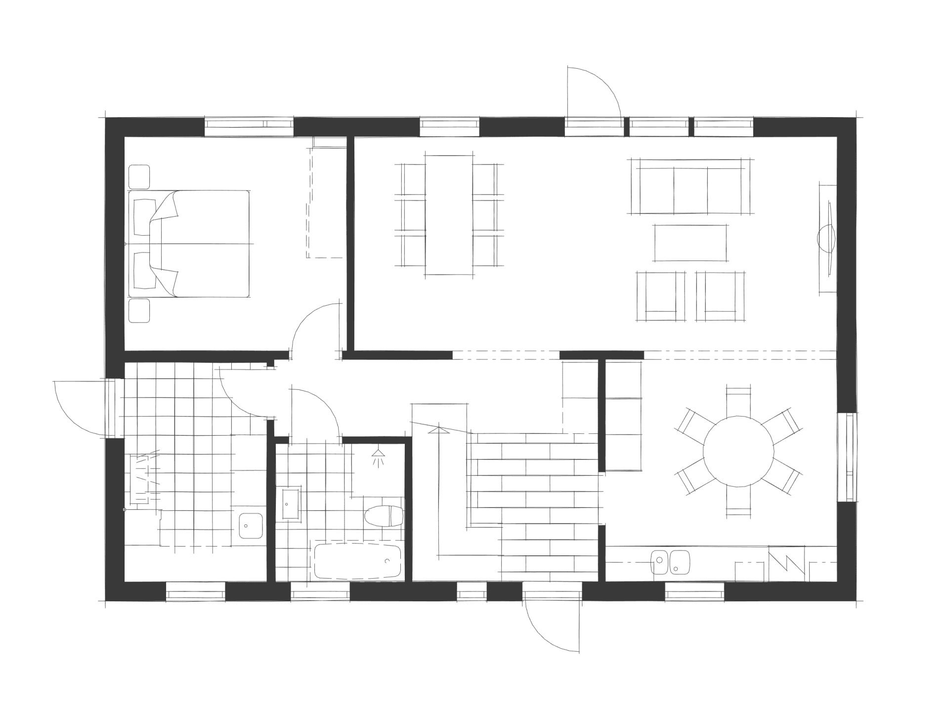 Villa Klockebo planritning 2