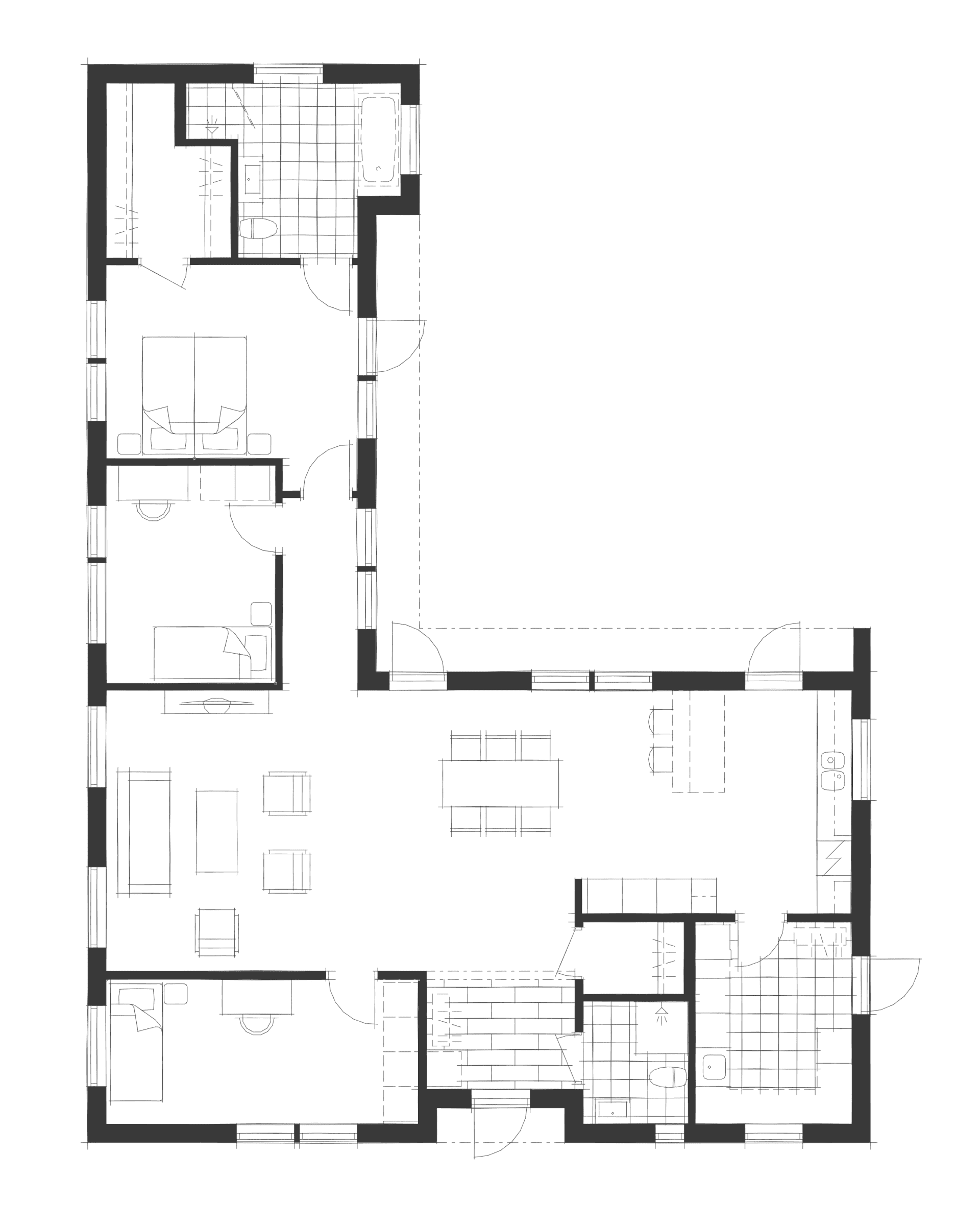Villa Höllviken planritning 1