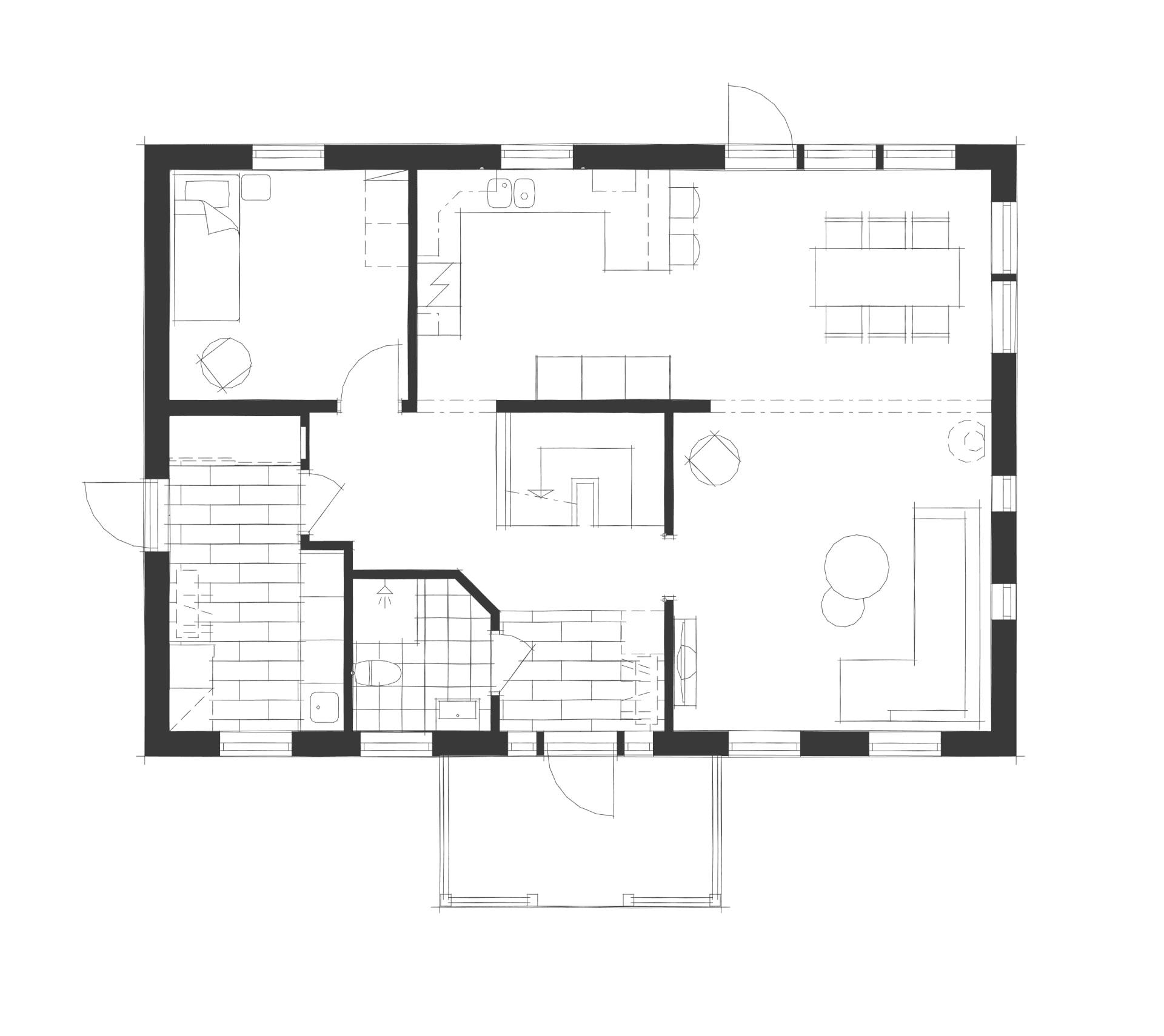 Villa Hallstenstorp planritning 1