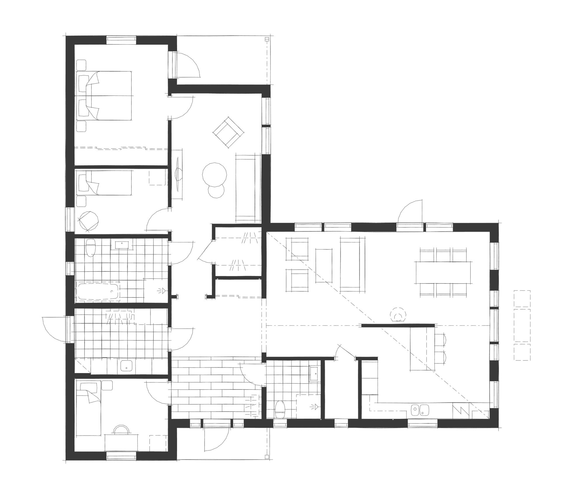 Villa Dalsheda planritning 1