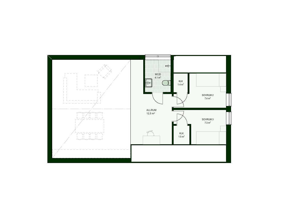 Villa Ling NH-214 planritning 1