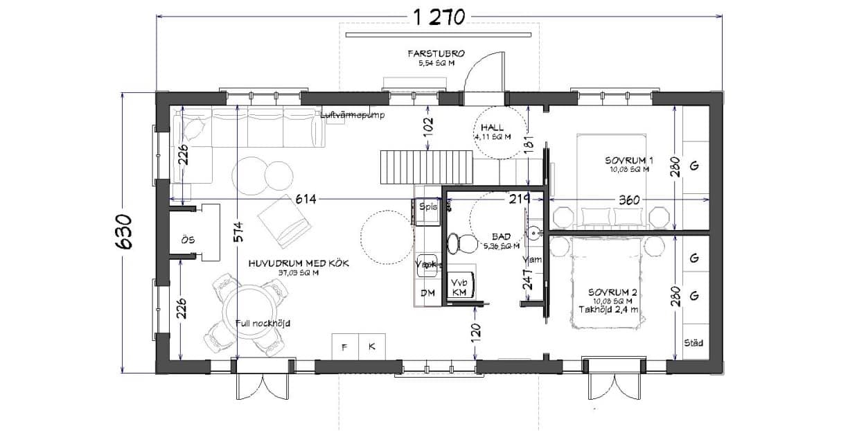 fritidshus astrid 80 kvm planritning 2