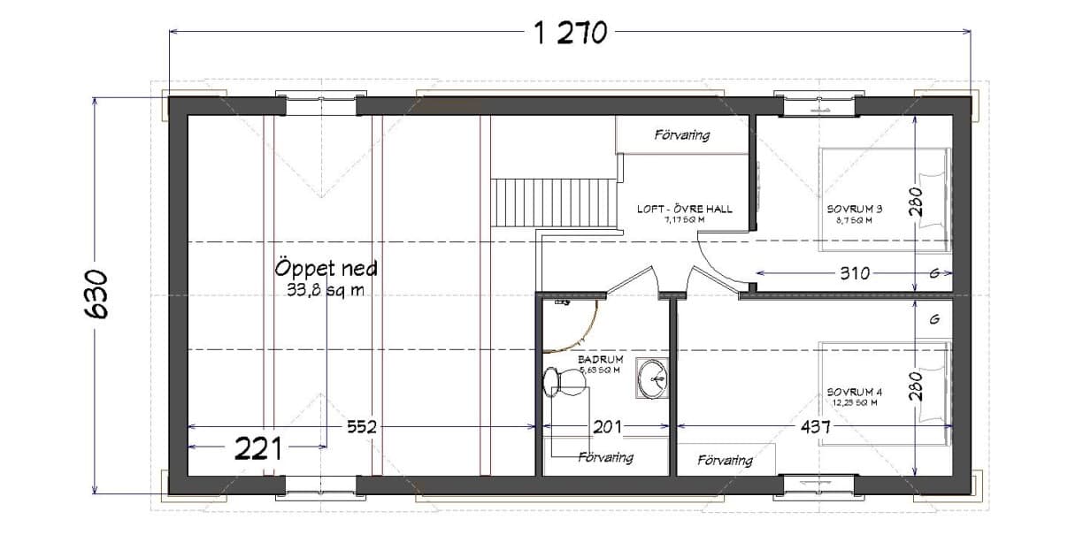 fritidshus astrid 80 kvm planritning 1