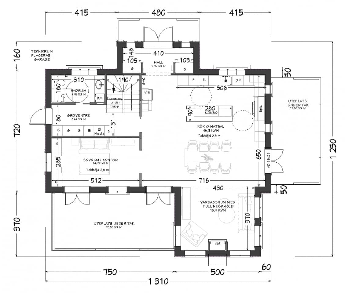 villa elsa 184 kvm planritning 2