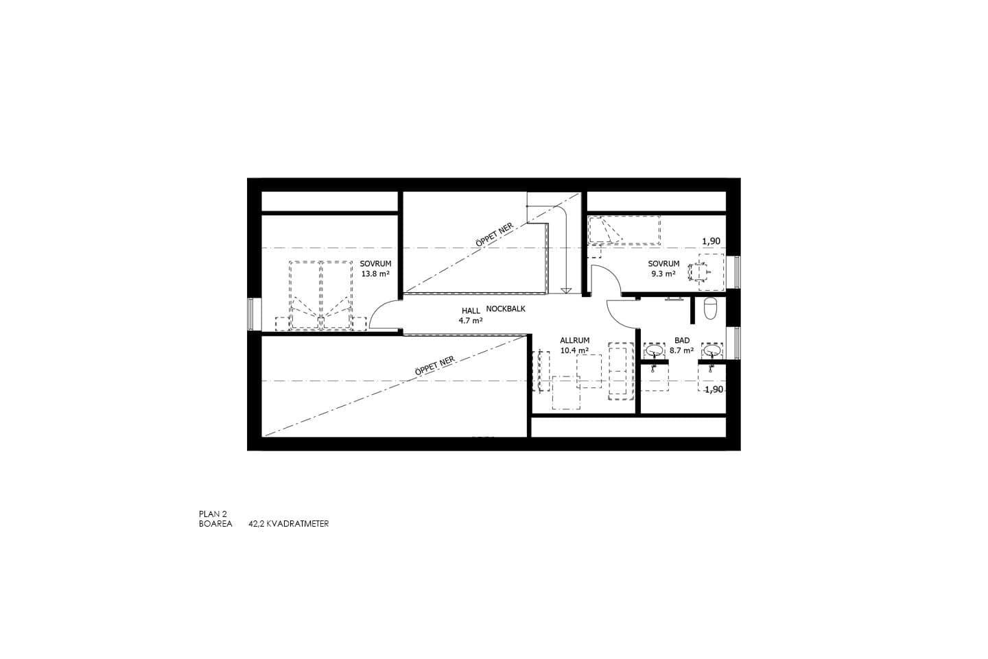 1,5-planshus, Hofterup planritning 1
