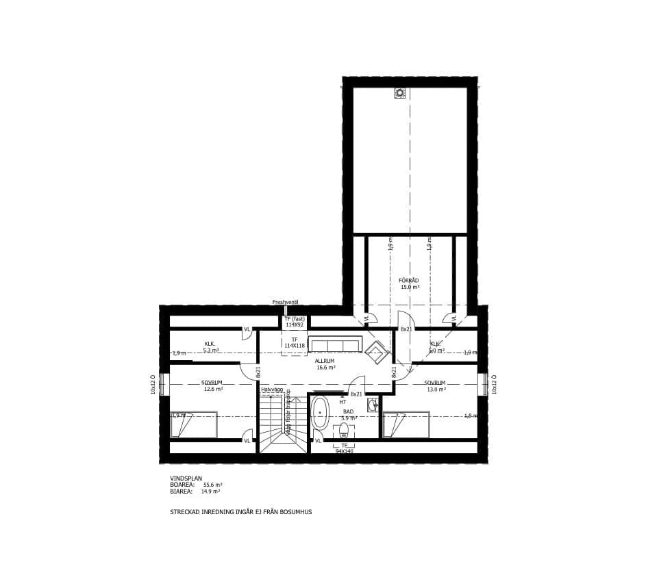 1,5-planshus, Bjärred