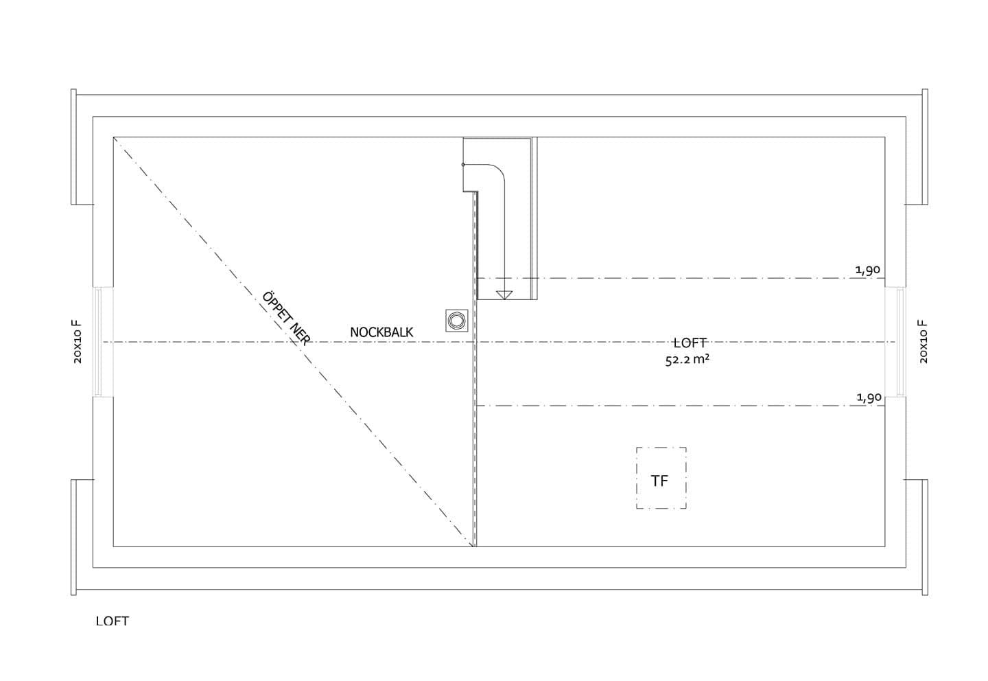 1,5-planshus, Vik planritning 1
