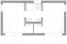 Tidlöst gästhus 30 planritning