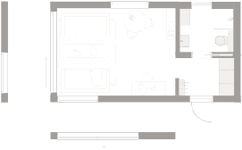 Tidlöst gästhus 30 planritning