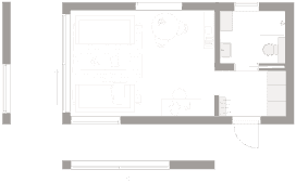 Klassiskt gästhus 30 planritning