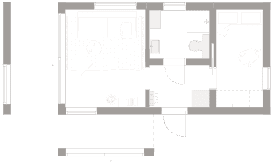 Klassiskt gästhus 30 planritning