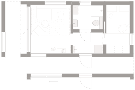 Modernt gästhus 30 planritning