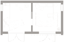 Modernt sovhus 30 planritning