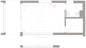 Modernt bastuhus 30 planritning