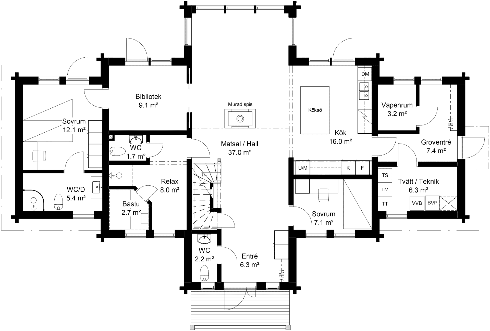 Jaktgården planritning 1